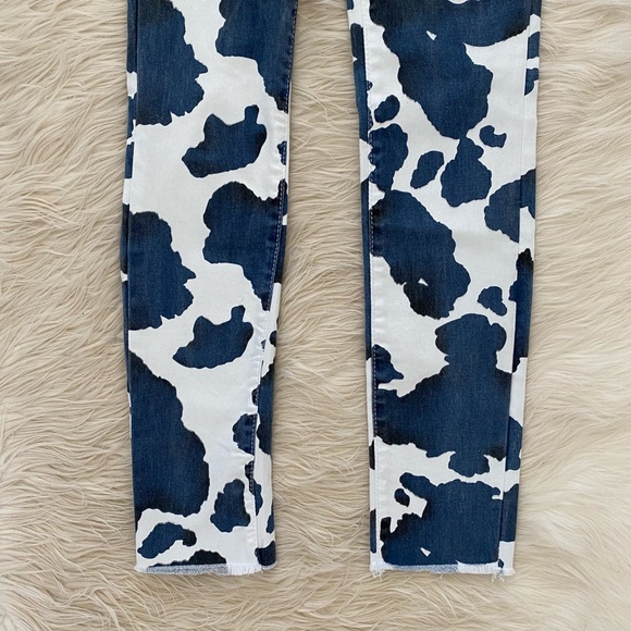 Joe’s Jeans Kids Markie Mid Rise Skinny Jeans Cow Print - Picture 3 of 10